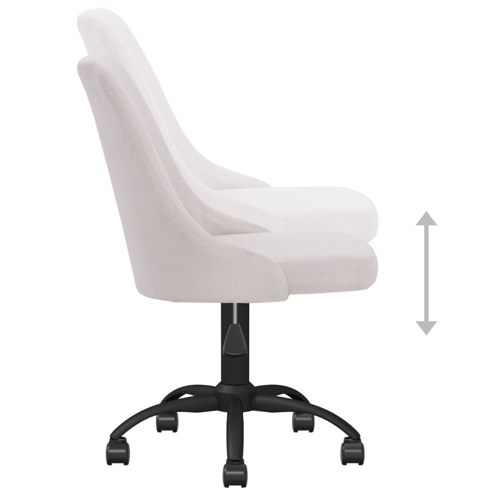 Esszimmerstühle 6 Stk. Drehbar Creme Stoff