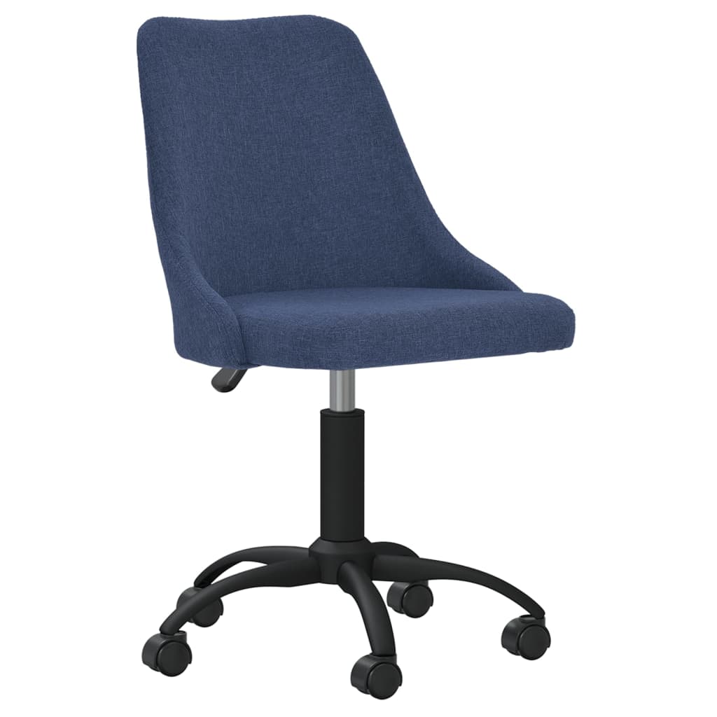 Esszimmerstühle 6 Stk. Drehbar Blau Stoff