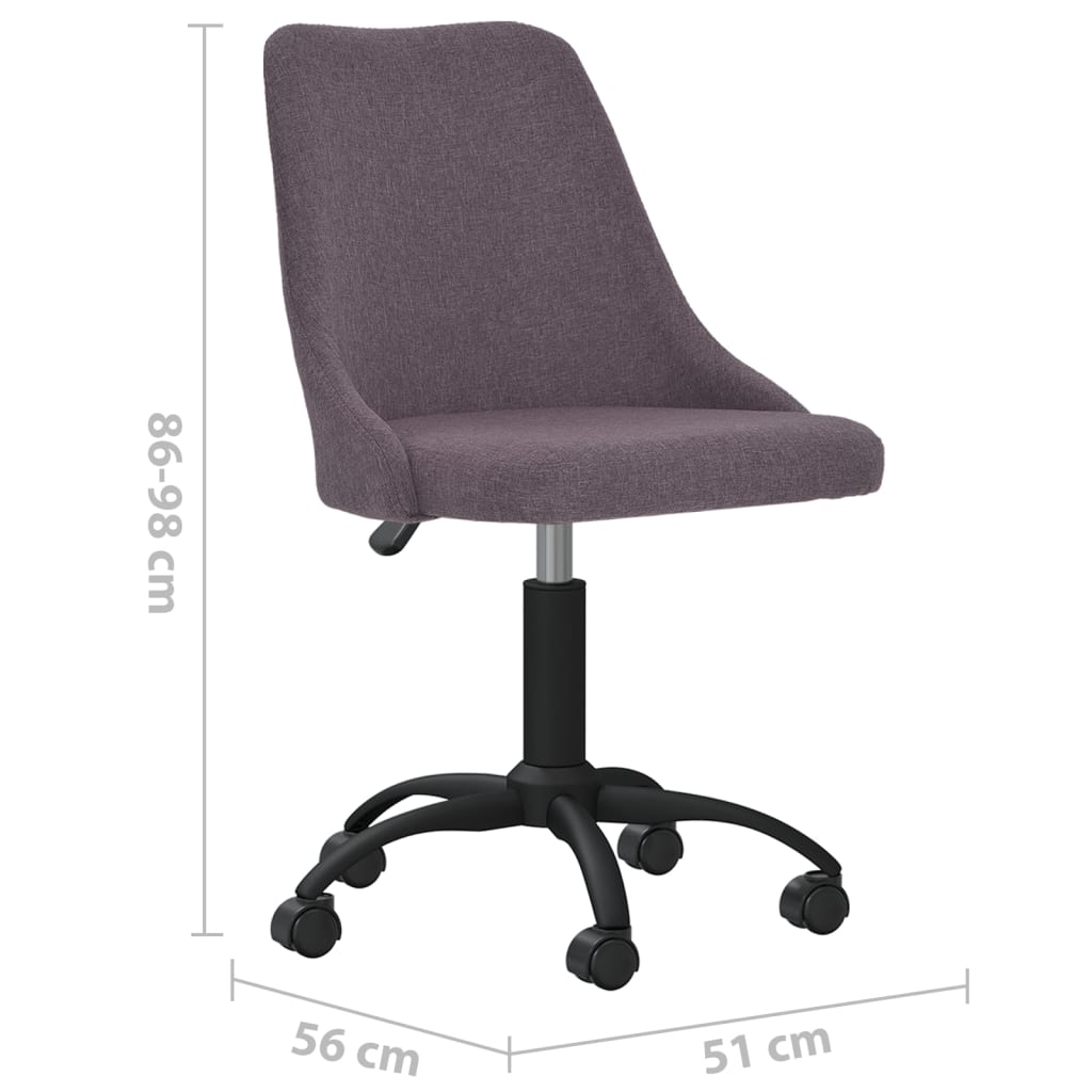 Bürostuhl Drehbar Taupe Stoff