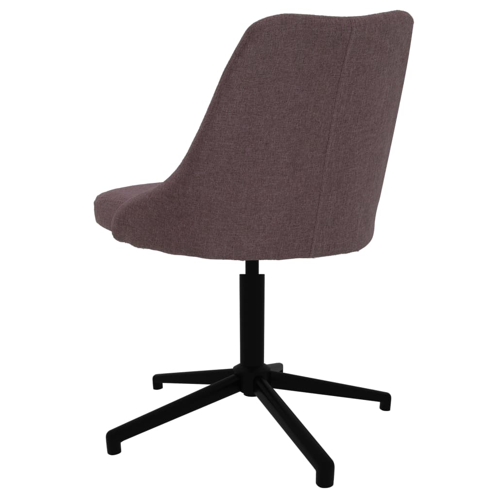 Esszimmerstühle 4 Stk. Drehbar Braun Stoff