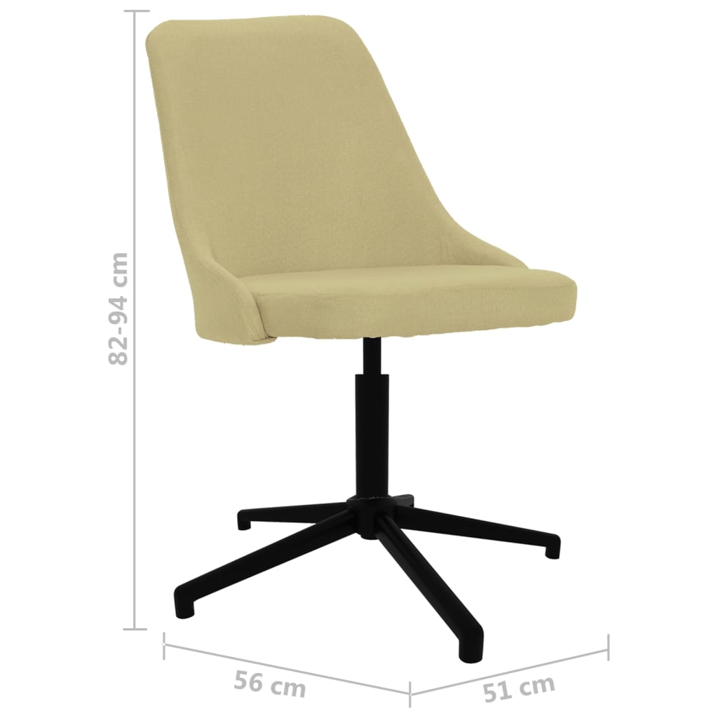 Bürostuhl Drehbar Grün Stoff