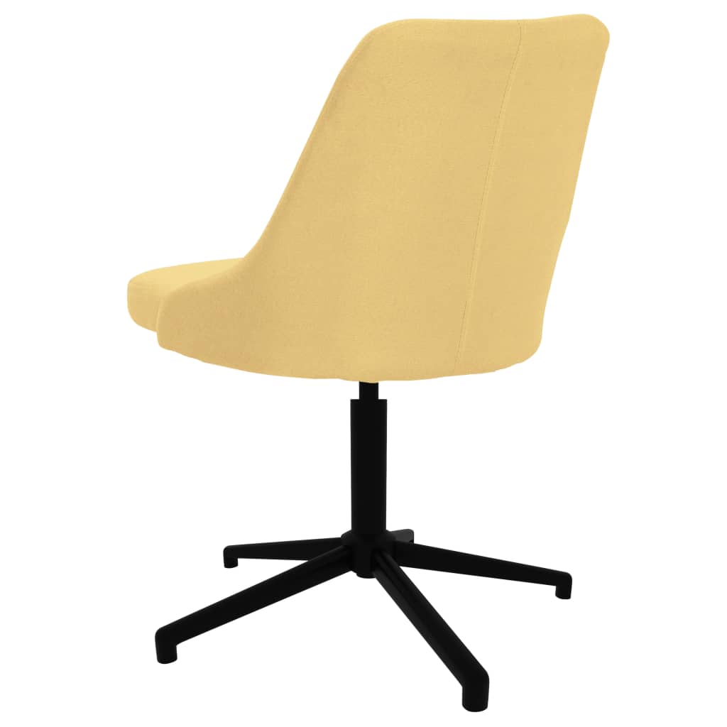 Bürostuhl Drehbar Gelb Stoff
