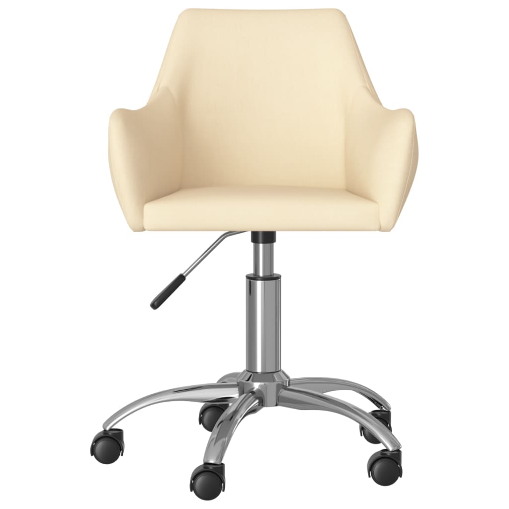 Esszimmerstühle 4 Stk. Drehbar Creme Stoff