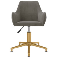 Thumbnail for Esszimmerstühle 6 Stk. Drehbar Dunkelgrau Samt