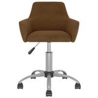 Thumbnail for Esszimmerstühle 6 Stk. Drehbar Braun Samt