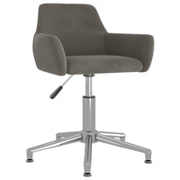 Thumbnail for Bürostuhl Drehbar Dunkelgrau Samt