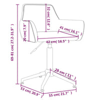 Thumbnail for Esszimmerstühle 6 Stk. Drehbar Weinrot Samt