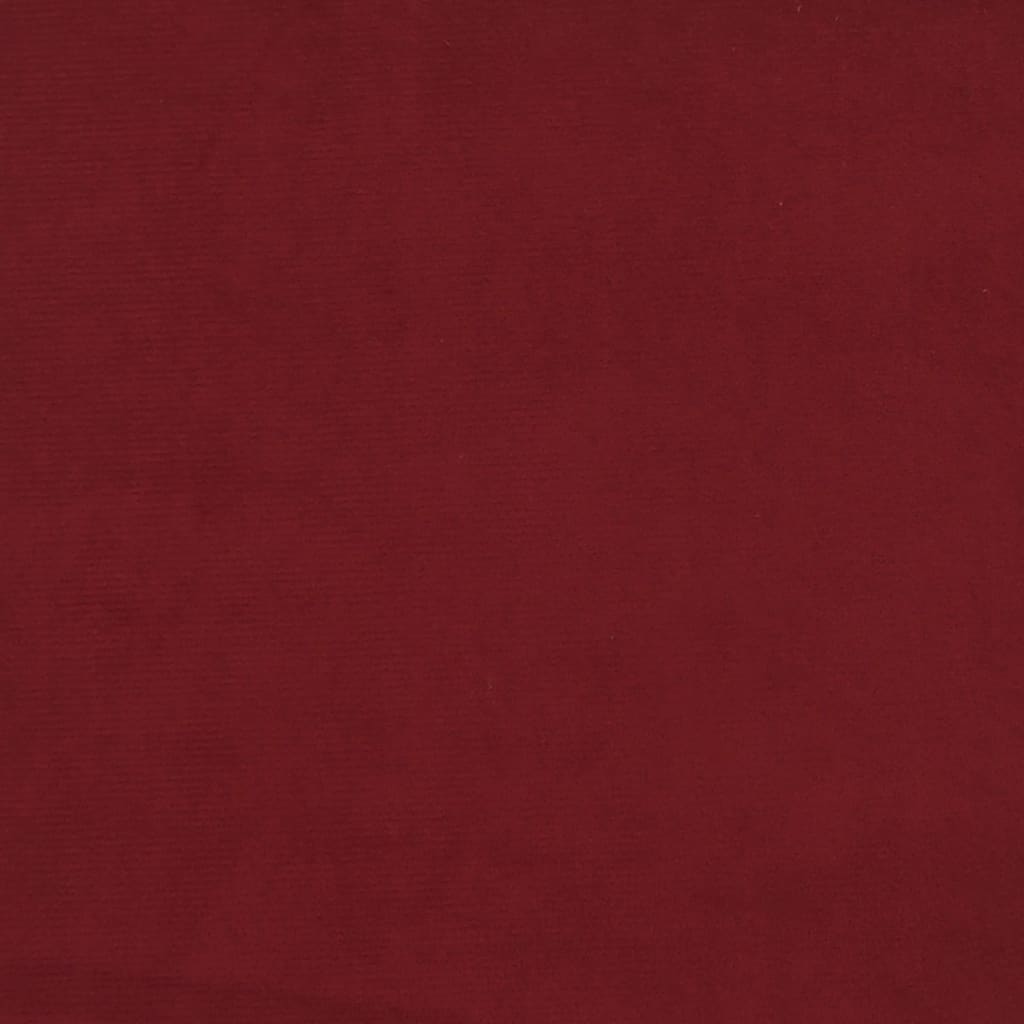 Bürostuhl Drehbar Weinrot Samt