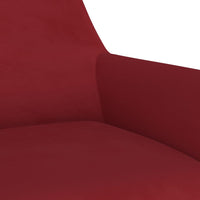Thumbnail for Bürostuhl Drehbar Weinrot Samt