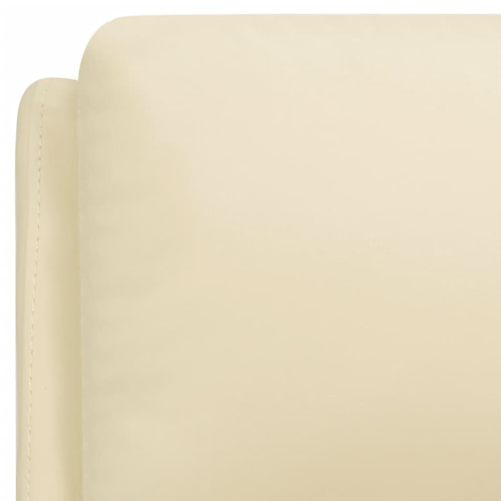 Massagesessel mit Aufstehhilfe Creme Kunstleder