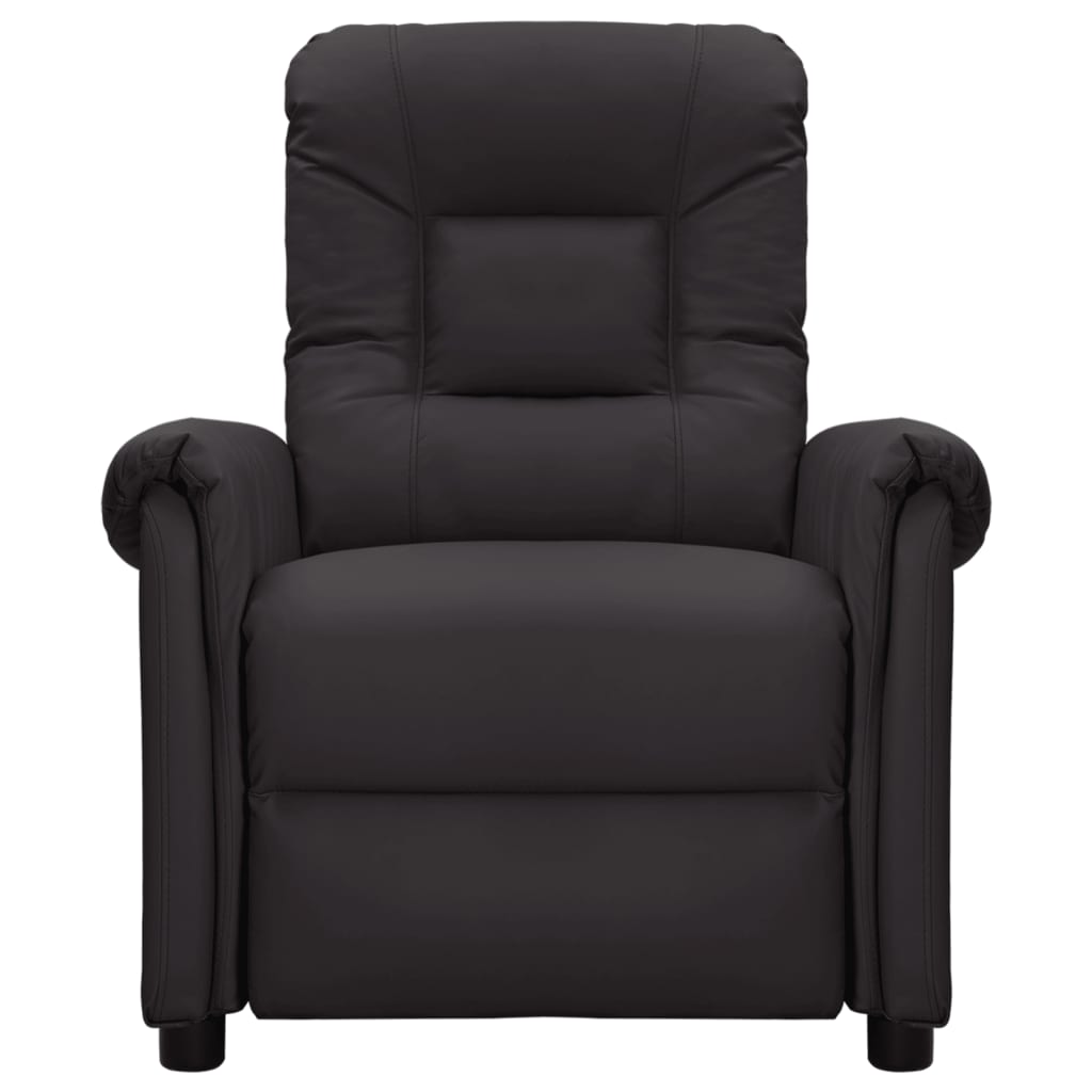 Massagesessel mit Aufstehhilfe Schwarz Kunstleder