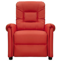 Thumbnail for Massagesessel mit Aufstehhilfe Weinrot Kunstleder