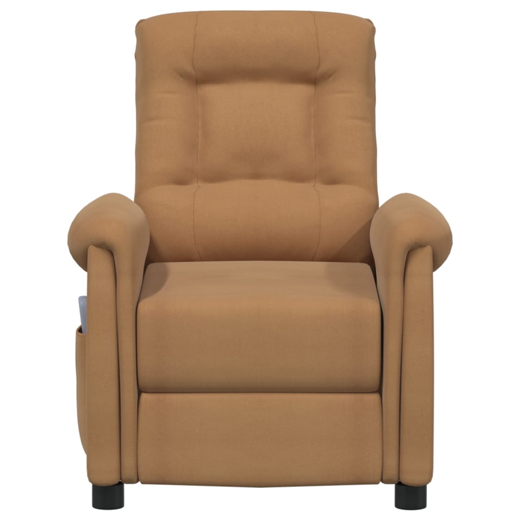 Massagesessel mit Aufstehhilfe Taupe Mikrofasergewebe