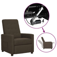 Thumbnail for Aufstehsessel Braun Stoff