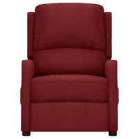 Thumbnail for Massagesessel mit Aufstehhilfe Weinrot Stoff