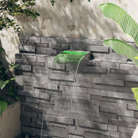 Thumbnail for Wasserfall-Element mit RGB LEDs Edelstahl 30 cm