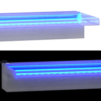 Thumbnail for Wasserfall-Element mit RGB LEDs Edelstahl 45 cm