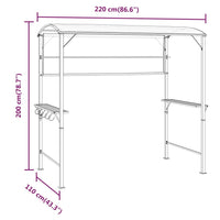 Thumbnail for Pavillon mit Dach 220x110x200 cm Creme