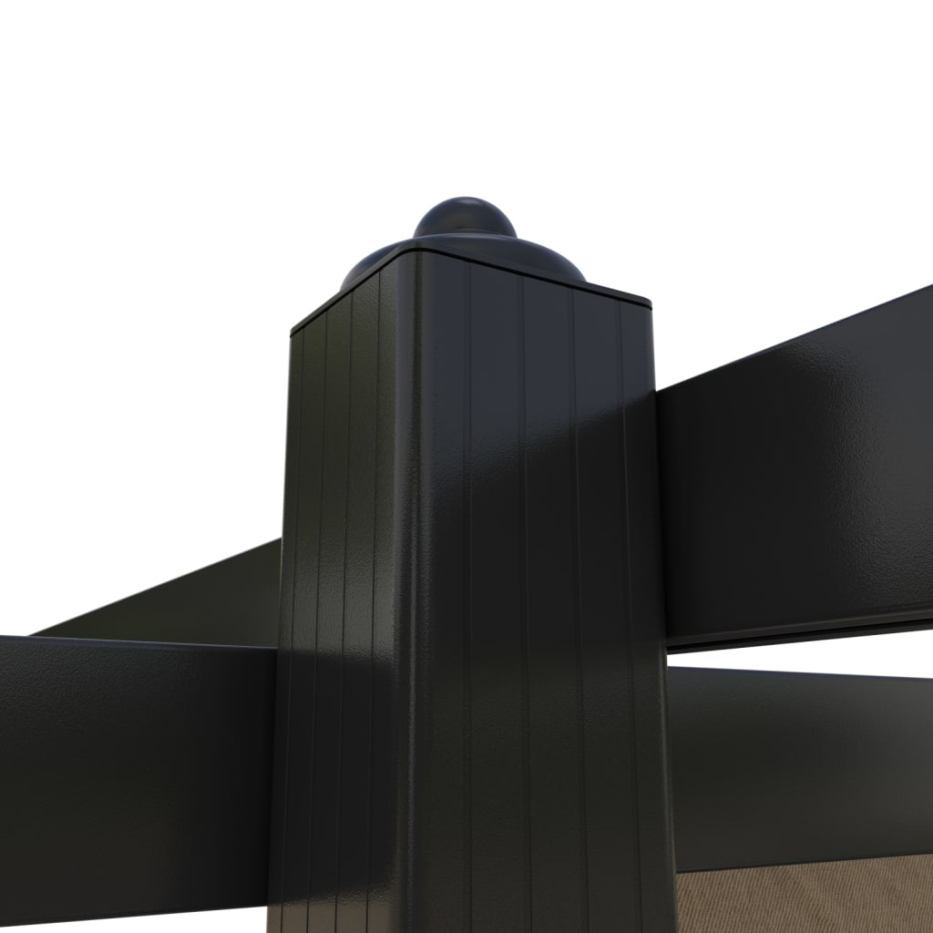 Pavillon mit Ausziehbarem Dach 3x3 m Taupe