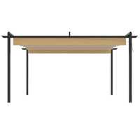 Thumbnail for Pavillon mit Ausziehbarem Dach 4x3 m Taupe