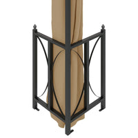 Thumbnail for Pavillon mit Seitenwänden & Doppeldach 3x4 m Taupe