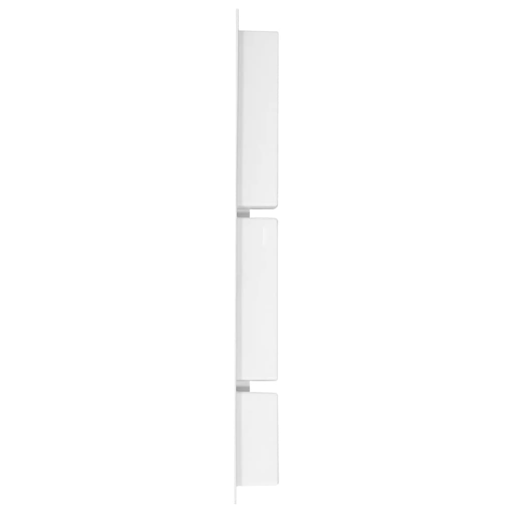 Duschnische mit 3 Fächern Mattweiß 41x99x9 cm