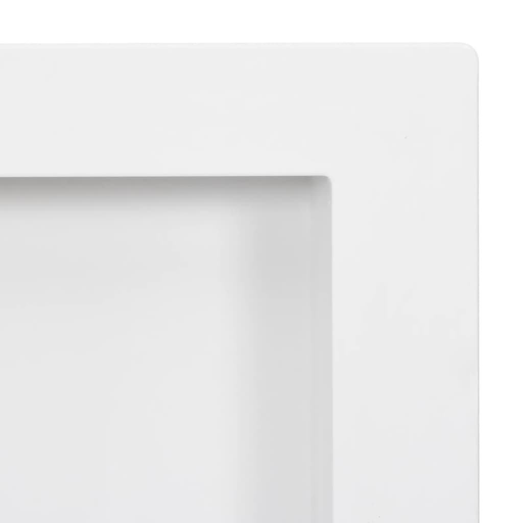 Duschnische mit 3 Fächern Mattweiß 41x99x9 cm