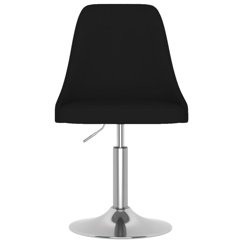 Esszimmerstuhl Drehbar Schwarz Stoff