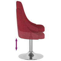 Thumbnail for Esszimmerstuhl Drehbar Weinrot Stoff