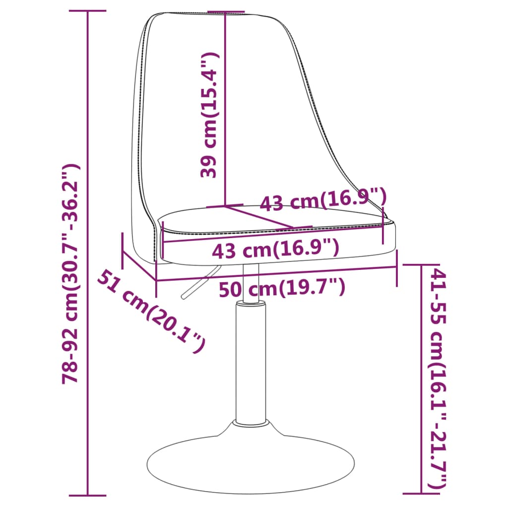 Esszimmerstuhl Drehbar Weinrot Stoff
