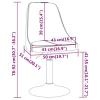 Thumbnail for Esszimmerstuhl Drehbar Weinrot Stoff
