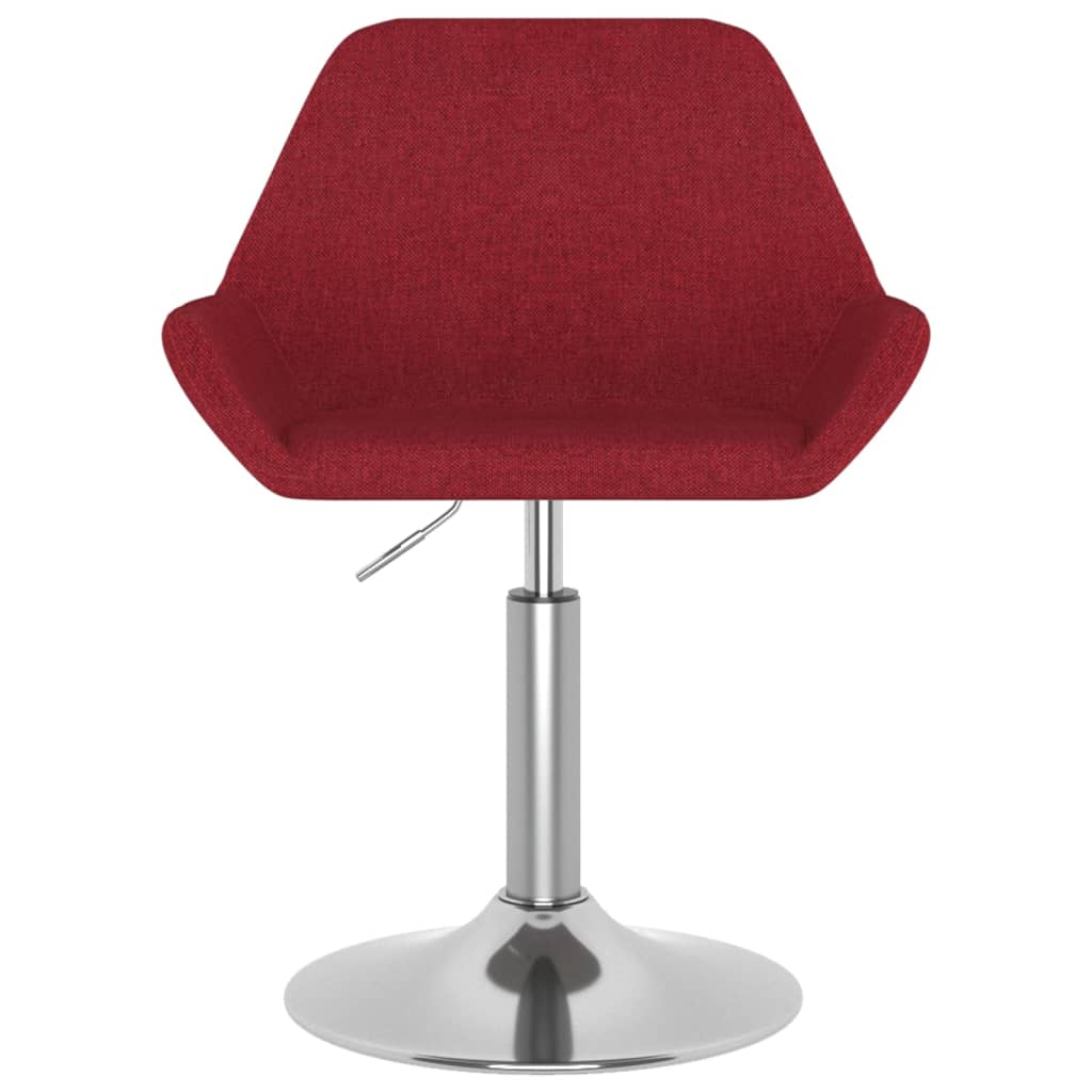 Esszimmerstuhl Drehbar Weinrot Stoff