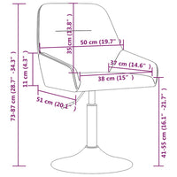 Thumbnail for Esszimmerstuhl Drehbar Weinrot Samt