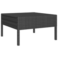 Thumbnail for 5-tlg. Garten-Lounge-Set mit Auflagen Poly Rattan Schwarz