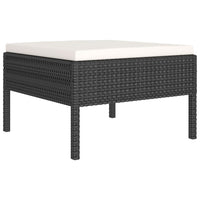 Thumbnail for 9-tlg. Garten-Lounge-Set mit Auflagen Poly Rattan Schwarz