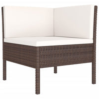 Thumbnail for 8-tlg. Garten-Lounge-Set mit Auflagen Poly Rattan Braun