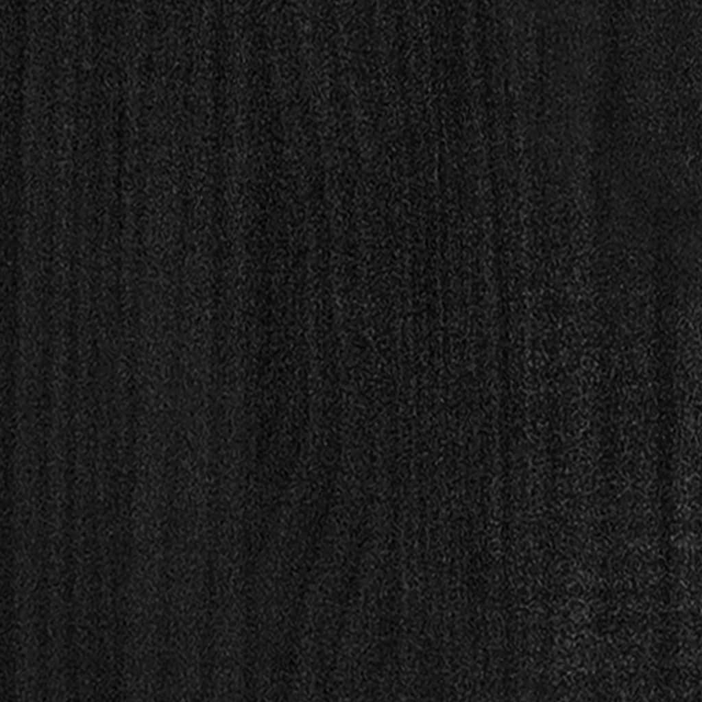 Pflanzkübel 2 Stk. Schwarz 100x50x50 cm Massivholz Kiefer
