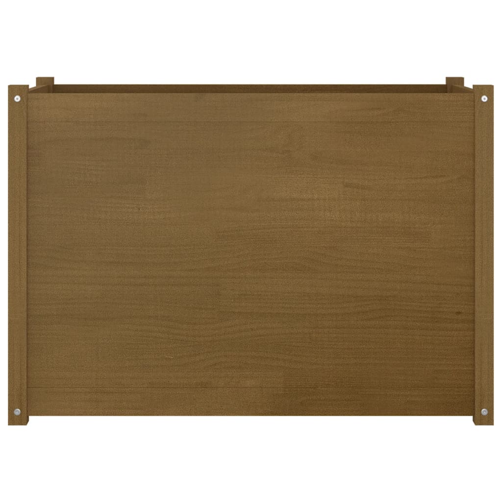 Pflanzkübel Honigbraun 100x50x70 cm Massivholz Kiefer