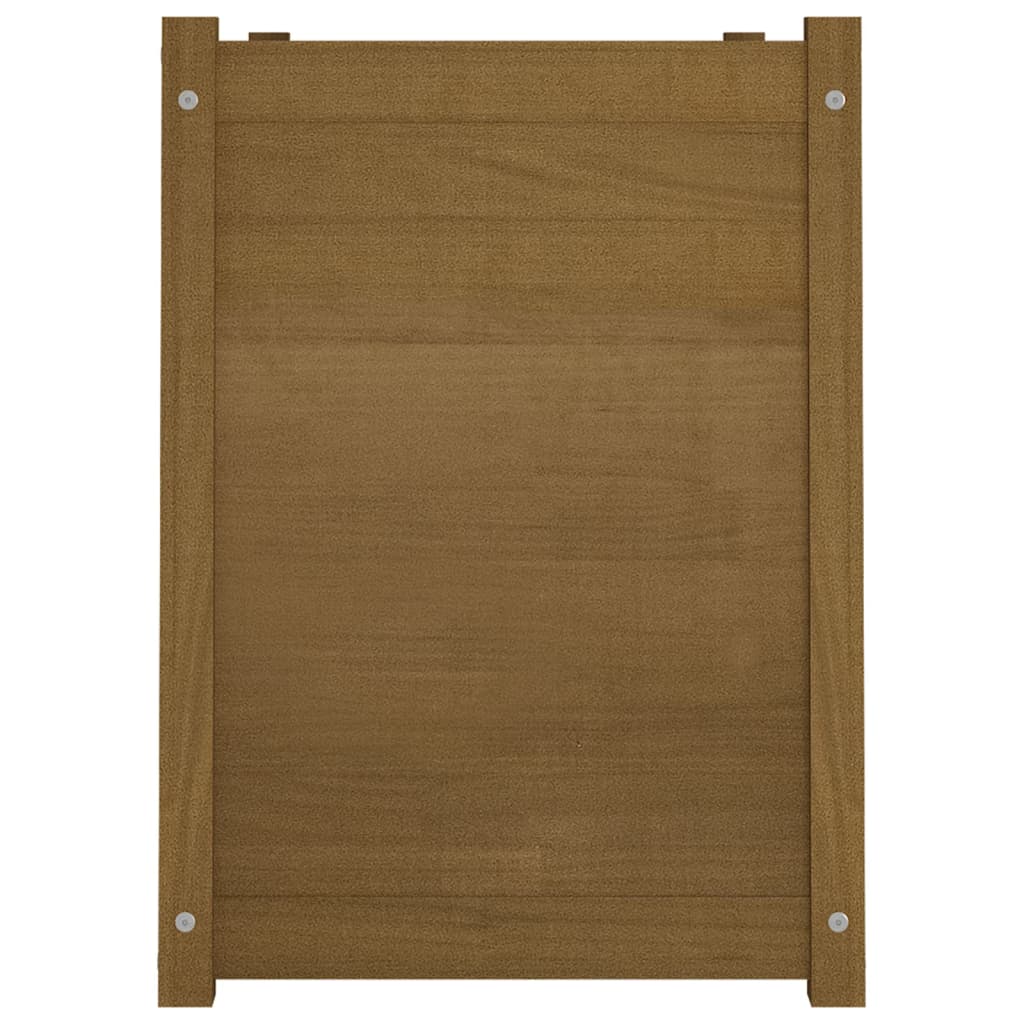 Pflanzkübel Honigbraun 100x50x70 cm Massivholz Kiefer