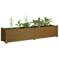 Thumbnail for Garten-Hochbeet Honigbraun 150x31x31 cm Massivholz Kiefer