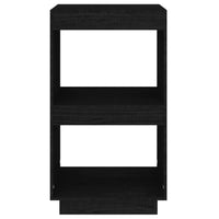 Thumbnail for Bücherregal Schwarz 40x35x71 cm Massivholz Kiefer