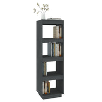 Thumbnail for Bücherregal/Raumteiler Grau 40x35x135 cm Massivholz Kiefer