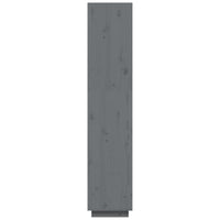 Thumbnail for Bücherregal/Raumteiler Grau 40x35x167 cm Massivholz Kiefer