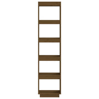 Thumbnail for Bücherregal/Raumteiler Honigbraun 40x35x167cm Massivholz Kiefer