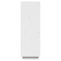 Thumbnail for Bücherregal/Raumteiler Weiß 60x35x103 cm Massivholz Kiefer