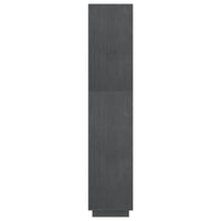 Thumbnail for Bücherregal/Raumteiler Grau 60x35x167 cm Massivholz Kiefer