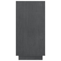 Thumbnail for Bücherregal Grau 80x35x71 cm Massivholz Kiefer