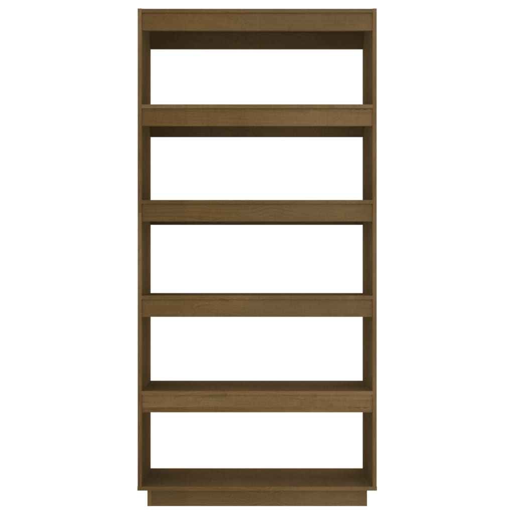 Bücherregal/Raumteiler Honigbraun 80x35x167 cm Massivholz Kiefer