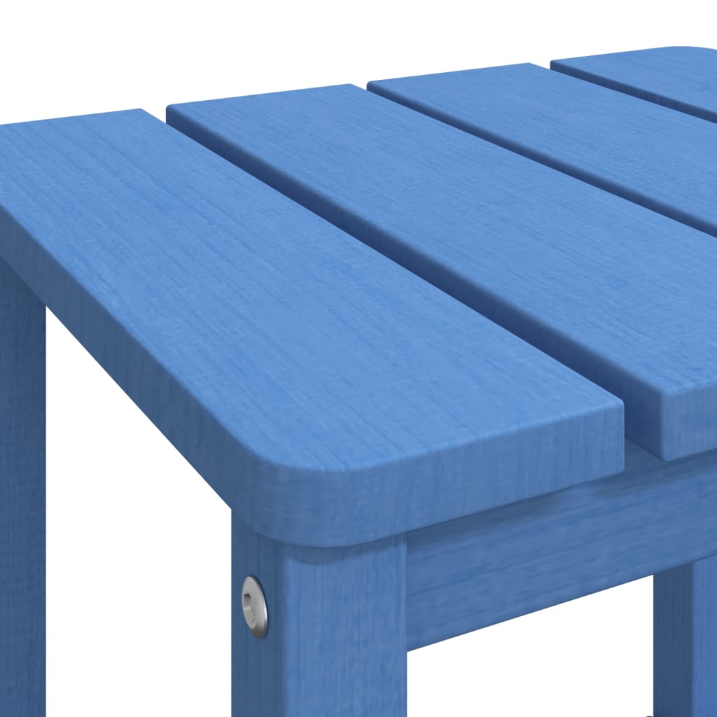 Adirondack-Gartentisch Meeresblau 38x38x46 cm HDPE