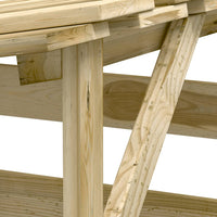 Thumbnail for Pergola mit Dach 100x90x200 cm Imprägniertes Kiefernholz